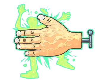 Sticker | High Five! (Glitter)