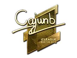 Sticker | cajunb (Gold) | Boston 2018