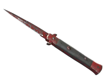 ★ Stiletto Knife | Crimson Web (Battle-Scarred)