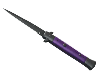 ★ Stiletto Knife | Ultraviolet (Well-Worn)