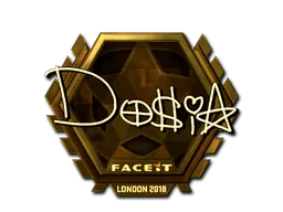 Sticker | Dosia (Gold) | London 2018