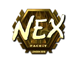 Sticker | nex (Gold) | London 2018