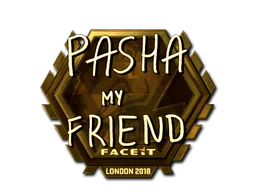 Sticker | pashaBiceps (Gold) | London 2018