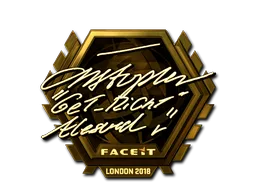 Sticker | GeT_RiGhT (Gold) | London 2018