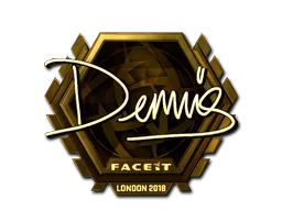 Sticker | dennis (Gold) | London 2018
