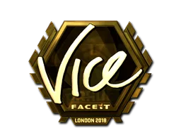 Sticker | vice (Gold) | London 2018