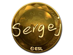 Sticker | sergej (Gold) | Katowice 2019