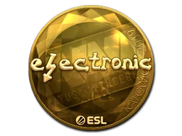 Sticker | electronic (Gold) | Katowice 2019