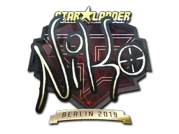 Sticker | NiKo (Gold) | Berlin 2019