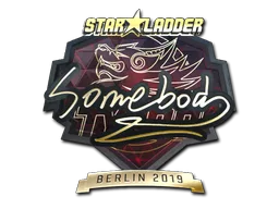 Sticker | somebody (Gold) | Berlin 2019