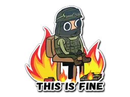 Sticker | This Is Fine (CT)