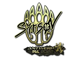 Sticker | syrsoN (Gold) | Antwerp 2022