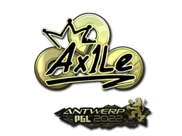 Sticker | Ax1Le (Gold) | Antwerp 2022