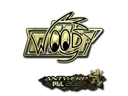 Sticker | WOOD7 (Gold) | Antwerp 2022