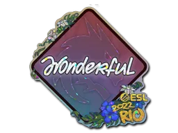 Sticker | w0nderful (Glitter) | Rio 2022