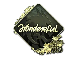 Sticker | w0nderful (Gold) | Rio 2022