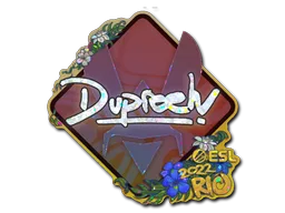 Sticker | dupreeh (Glitter) | Rio 2022