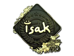 Sticker | isak (Gold) | Rio 2022