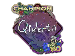 Sticker | qikert (Glitter, Champion) | Rio 2022
