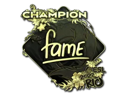 Sticker | fame (Gold, Champion) | Rio 2022