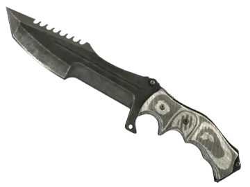 ★ Huntsman Knife | Black Laminate (Battle-Scarred)