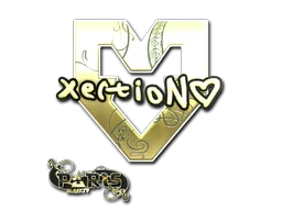 Sticker | xertioN (Gold) | Paris 2023