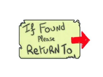 Sticker | Please Return To