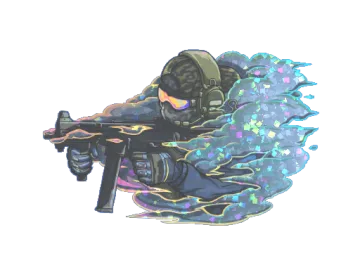 Sticker | Pushing Smokes (Glitter)