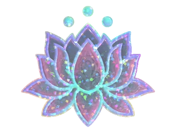 Sticker | Lotus (Glitter)