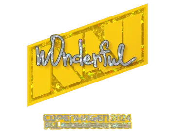 Sticker | w0nderful (Glitter) | Copenhagen 2024