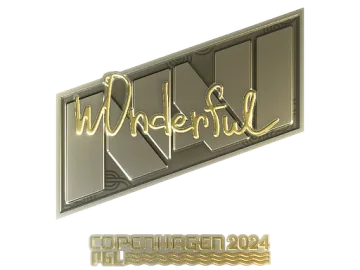 Sticker | w0nderful (Gold) | Copenhagen 2024