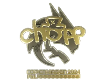 Sticker | chopper (Gold) | Copenhagen 2024