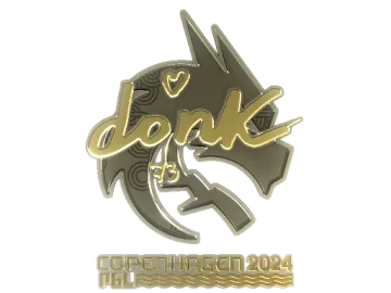 Sticker | donk (Gold) | Copenhagen 2024