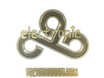 Sticker | electronic (Gold) | Copenhagen 2024