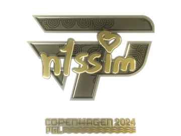 Sticker | n1ssim (Gold) | Copenhagen 2024