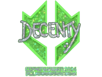 Sticker | decenty (Glitter) | Copenhagen 2024