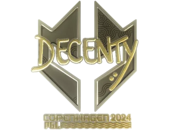 Sticker | decenty (Gold) | Copenhagen 2024