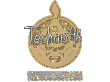 Sticker | Techno4K (Glitter) | Copenhagen 2024
