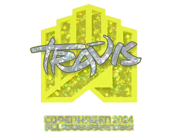 Sticker | TRAVIS (Glitter) | Copenhagen 2024