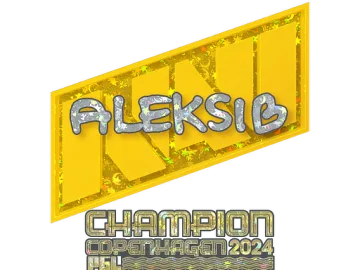 Sticker | Aleksib (Glitter, Champion) | Copenhagen 2024