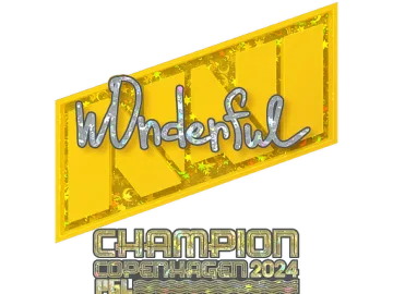 Sticker | w0nderful (Glitter, Champion) | Copenhagen 2024