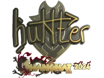 Sticker | huNter- (Gold) | Shanghai 2024