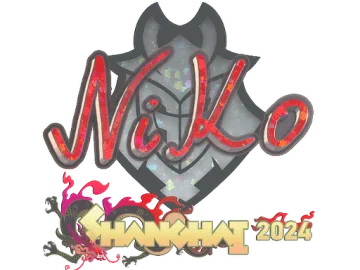 Sticker | NiKo (Glitter) | Shanghai 2024