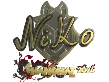 Sticker | NiKo (Gold) | Shanghai 2024