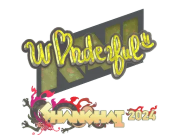 Sticker | w0nderful (Glitter) | Shanghai 2024