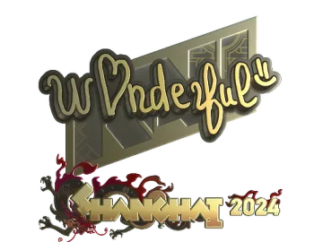 Sticker | w0nderful (Gold) | Shanghai 2024