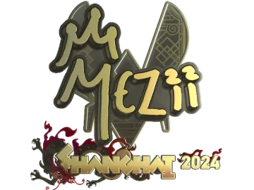 Sticker | mezii (Gold) | Shanghai 2024
