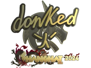 Sticker | donk (Gold) | Shanghai 2024