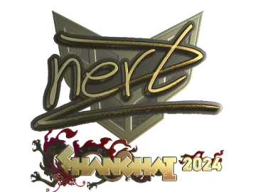 Sticker | NertZ (Gold) | Shanghai 2024