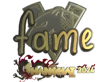 Sticker | fame (Gold) | Shanghai 2024